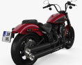 Harley-Davidson Street Bob 114 2024 3D模型 后视图