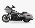 Harley-Davidson Road Glide 2024 3D模型 侧视图