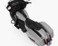Harley-Davidson Road Glide 2024 3D模型 顶视图