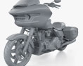 Harley-Davidson Road Glide 2024 Modello 3D clay render