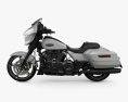 Harley-Davidson Street Glide 2024 3D-Modell Seitenansicht
