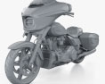 Harley-Davidson Street Glide 2024 3D-Modell clay render