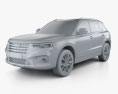 Haval H7 2021 3D-Modell clay render