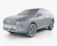 Haval F7x 2021 3D-Modell clay render