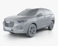 Haval H6 2021 3D-Modell clay render