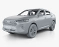Haval F7x with HQ interior 2021 3d model clay render