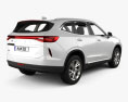 Haval H6 with HQ interior 2023 3d model back view