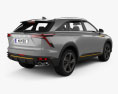 Haval XY 2023 3d model back view