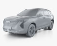 Haval Jolion Hybrid 2020 3d model clay render
