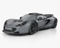 Hennessey Venom GT 2014 3D модель wire render