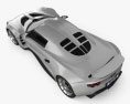 Hennessey Venom GT 2014 3D模型 顶视图