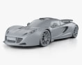 Hennessey Venom GT 2014 Modèle 3d clay render