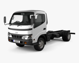 3D model of Hino Dutro Standard Cab Chassis 2011