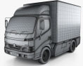 Hino 300 Standard Cab Box 2013 3D-Modell wire render