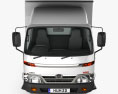 Hino 300 Standard Cab Box 2013 3D 모델  front view
