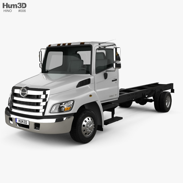 Hino 198 섀시 트럭 2013 3D 모델 