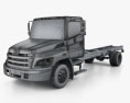 Hino 198 Chassis Truck 2013 3d model wire render