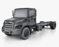 Hino 268 A Camião Chassis 2015 Modelo 3d wire render