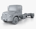 Hino 268 A Chassis Truck 2015 3d model clay render