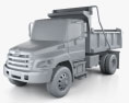 Hino 338 Dump Truck 2015 3d model clay render