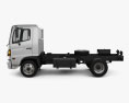 Hino 500 FC (1018) Chassis Truck 2015 3d model side view