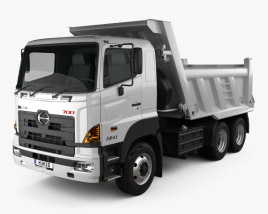 Hino 700 (2841) Tipper Truck 2009 3D model