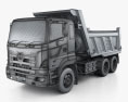 Hino 700 (2841) Tipper Truck 2009 3d model wire render