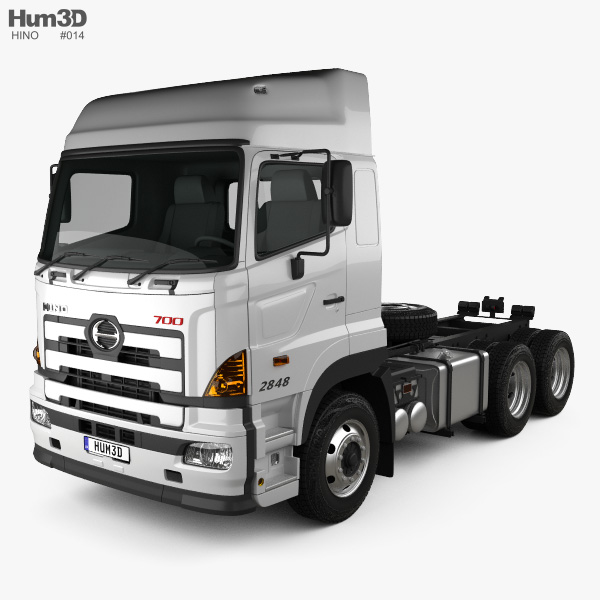 Hino 700 (2845) 트랙터 트럭 2009 3D 모델 