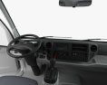 Hino 195 Chassis Truck with HQ interior 2016 3d model dashboard