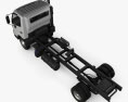 Hino 195 底盘驾驶室卡车 2016 3D模型 顶视图