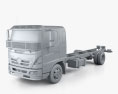 Hino 500 FD (11242) Chassis Truck 2020 3d model clay render