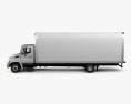 Hino 258 Box Truck 2017 3d model side view
