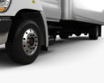 Hino 258 Box Truck 2017 Modello 3D