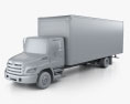 Hino 258 Box Truck 2017 Modello 3D clay render