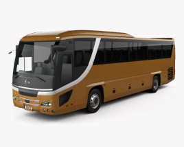 Hino S'elega Super High Decca Автобус 2015 3D модель
