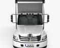Hino 185 Box Truck 2017 3d model front view