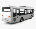 Hino Rainbow バス 2016 3Dモデル 後ろ姿