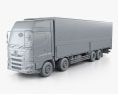 Hino 700 Profia 箱式卡车 4轴 2020 3D模型 clay render
