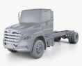 Hino XL Chassis Truck 2022 3d model clay render