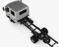 Hino 300 Crew Cab Camion Telaio 2019 Modello 3D vista dall'alto