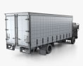 Hino FD 10 Pallet Curtainsider Truck 2020 3d model