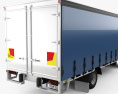 Hino FD 10 Pallet Curtainsider Truck 2020 3D модель