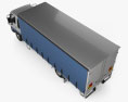 Hino FD 10 Pallet Curtainsider Truck 2020 3Dモデル top view