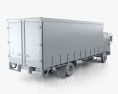 Hino FD 10 Pallet Curtainsider Truck 2020 Modello 3D