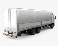 Hino 700 Profia 箱式卡车 3轴 2020 3D模型 后视图