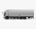 Hino 700 Profia 箱式卡车 3轴 2020 3D模型 侧视图