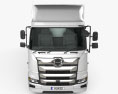 Hino 700 Profia 箱式卡车 3轴 2020 3D模型 正面图