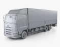 Hino 700 Profia 箱式卡车 3轴 2020 3D模型 clay render