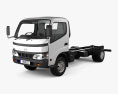 Hino Dutro Standard Cab Chassis with HQ interior 2010 3d model