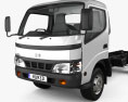Hino Dutro Standard Cab Chassis with HQ interior 2010 3d model